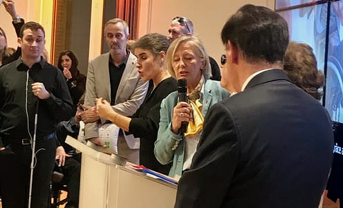 interprétation en langues des signes d'une conférence